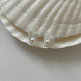 Etched Whisper · Vintage Pearl Earrings